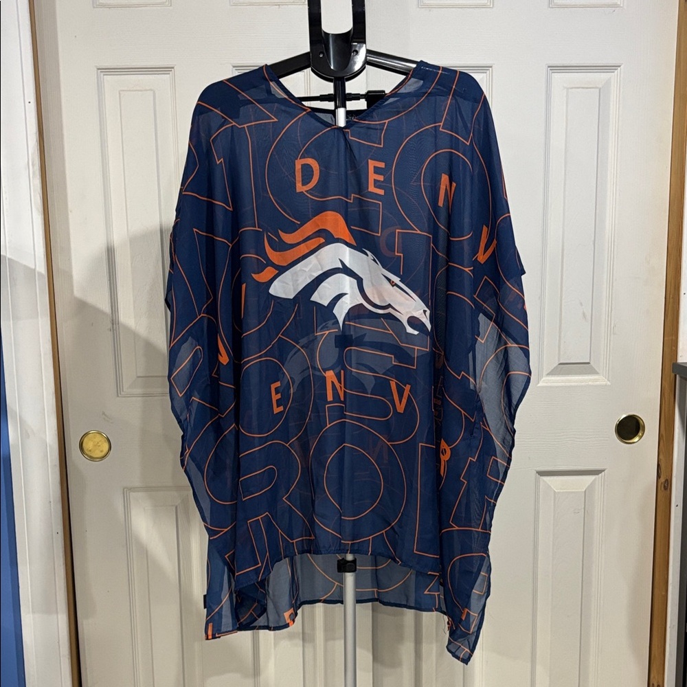 Women's Navy Blue Graphic Tunic